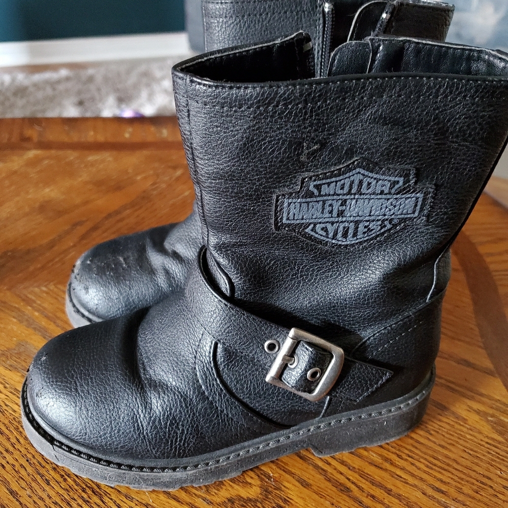 Harley Davidson Biker Boots- kids size 13